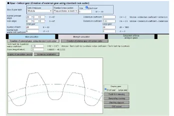 Gear Calculation Software - GCSW