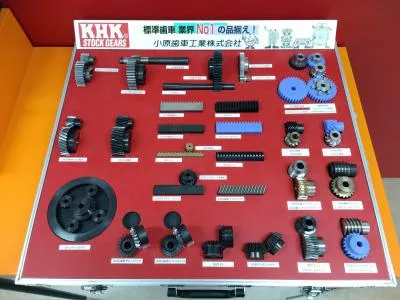 an image of sample box of various types of gears