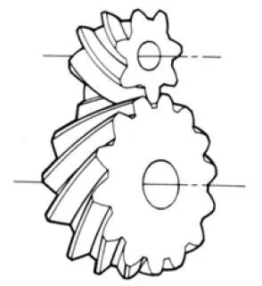 helical gear drawing