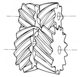 helical gear drawing