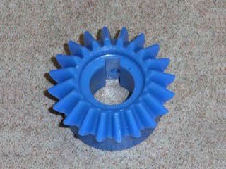 plastic bevel gear after modification