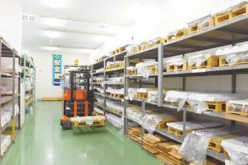 Stock warehouse for standard racks