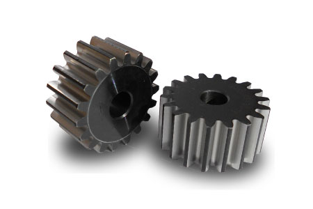 Spur gear made of POM black with hub module 3 25 teeth tooth width 30mm outside diameter 81mm