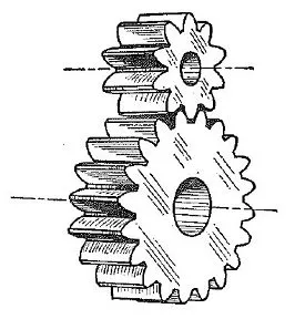 machine gears drawing