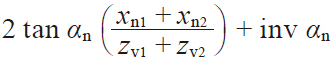 Table 4.21 The equations for a screw gear pair on nonparallel and Nonintersecting axes in the normal system 8